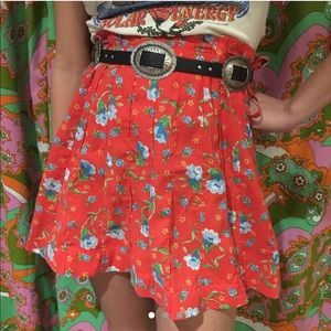 Vintage 70s Floral Skirt